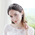 Rhinestone Pearl Elastic Headband Wedding Bride For Women Girls Luxury Hair Accessories Korean Hairband Feast Party Birthday